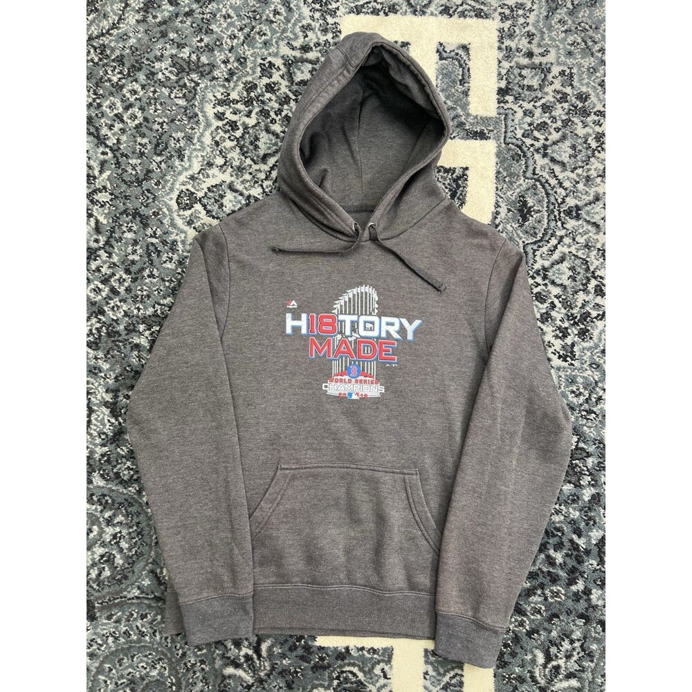 Boston Red Sox 2018 World Series Champions History Made Hoodie SweatShirt Size M